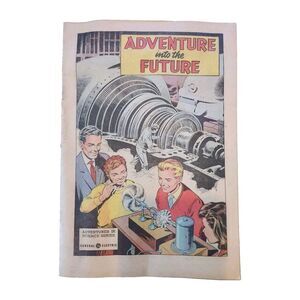 Adventure Into‎ the Future General Electric 1952 Vtg Job Advertising Comic Book